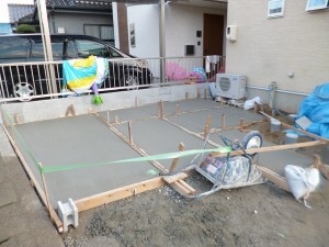 限られたスペースの駐車場